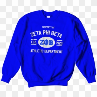 Zeta Phi Beta Athletic Crewneck Sweatshirt - Zeta Phi Beta Sweatshirts Clipart