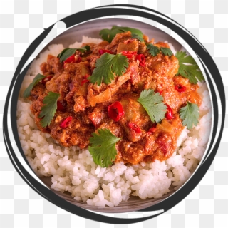 Indian Chicken Curry And White Rice - Jasmine Rice Clipart