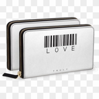 Dailyobjects Barcode Love Truly White Women's Classic - Wallet Clipart