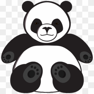 Panda Giant-panda Bear - Dibujo De Pandas Tiernos Clipart
