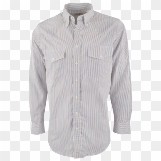Tan And Blue Stripe Shirt - Long-sleeved T-shirt Clipart
