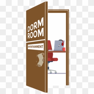 This Is The Intro For Dorm Room Entertainment's Videos - Illustration Clipart