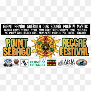 Point Sebago Reggae Festival, Maine Reggae, Giant Panda - Poster Clipart