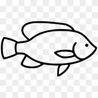 Png File Svg - Tilapia Clipart Black And White Transparent Png