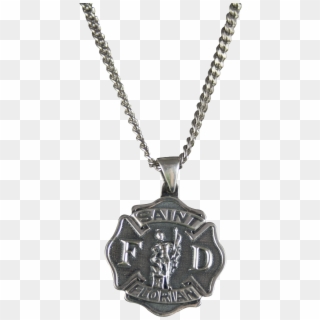 Firefighter Maltese Cross Necklace - Locket Clipart
