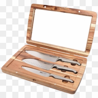 Furi Pro 3 Piece Acacia Knife Set Gift Boxed , Png Clipart