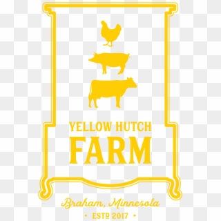Cropped Yellow Hutch Farm Logo Clipart