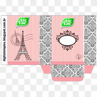 Molde Tic Tac Png - Precioso París Cajas Para Imprimir Clipart