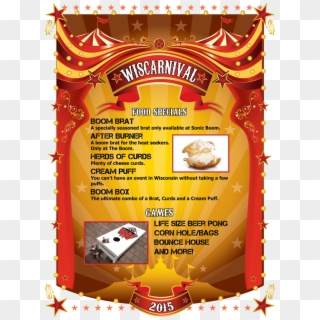 Wiscarnival-menu - Circus Background Clipart