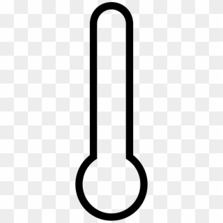 Temperature Outline Interface - Thermometer Outline Clip Art - Png Download