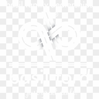 Basil Ford Stacked White Logo Cheektowaga New York - Graphic Design Clipart
