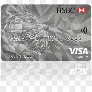 Hsbc Visa Platinum Credit Card - Hsbc Visa Platinum Card Clipart