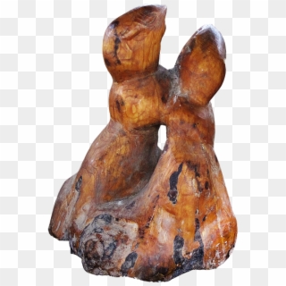 Rabbit, Figure, Carved, Holzfigur, Wood, Modern, Art - Carving Clipart