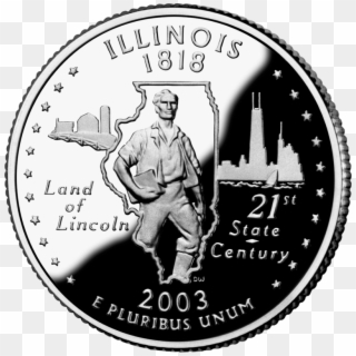Illinois State Quarter - Louisiana State Quarter Clipart