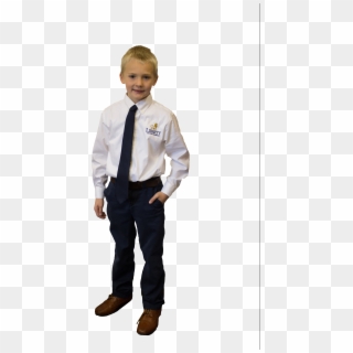 Lower School Boy Uniform - Standing Clipart