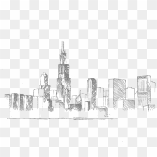 Chicago Drawing Skyline Design - Skyline Clipart