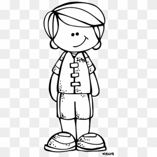 Melonheadz Boy Clipart Black And White - Png Download