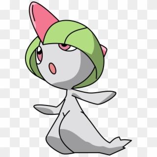 Ralts Png - White Green And Pink Pokemon Clipart