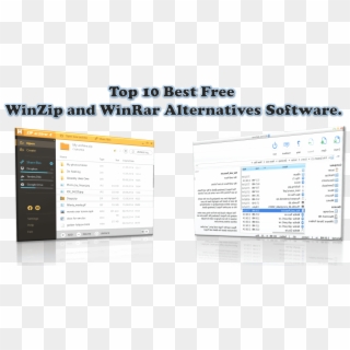 Top 10 Best Free Winzip And Winrar Alternatives Software - Computer Program Clipart