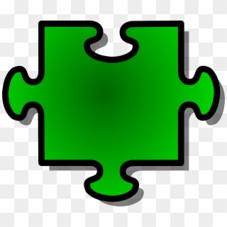 Jigsaw Puzzle Piece Shape Green Png Image - Transparent Background Puzzle Piece Clipart