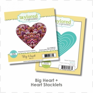 Big Heart & Heart Stacklets Set - Heart Clipart