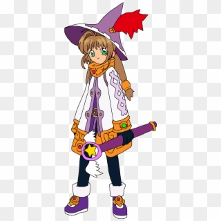 Sakura Dressed As Yumi's Fantasy Knight - Cartoon Clipart
