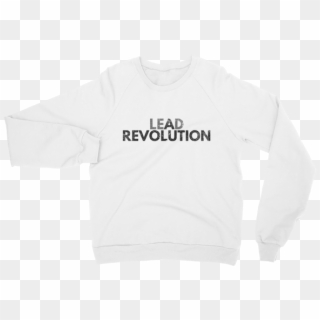 White Lead A Revolution Crew Neck Sweater - Sweater Clipart
