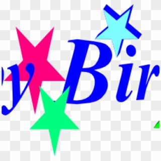 Happy Birthday Clipart For Free Vector And Clip Art - Happy Birthday Star Clipart - Png Download