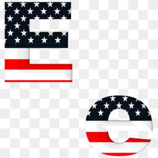 Transparent America Flag Letters Png Clipart