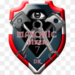 Masonic Biker Danmark Freemason On Motorcycles - Masonic Biker Clipart