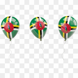 Illustration Of Flag Of Dominica - Dominica Flag Balloon Clipart