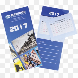 Tear-off Fridge Magnetic Calendar - Brochure Clipart