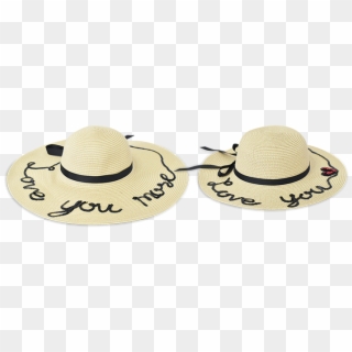 Mother And Daughter Beach Floppy Summer Hat Set - Mother Daughter Summer Hat Clipart