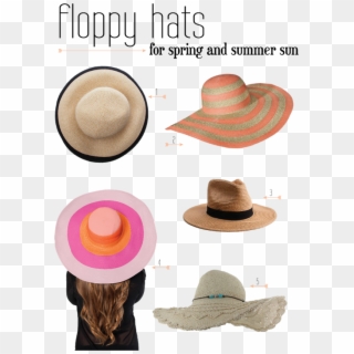 Floppy Hats For Spring And Summer Fun - Sun Hat Clipart
