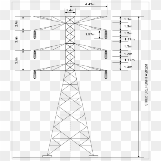 132kv Double Circuit Transmission Line - 132 Kv Double Circuit Transmission Line Clipart
