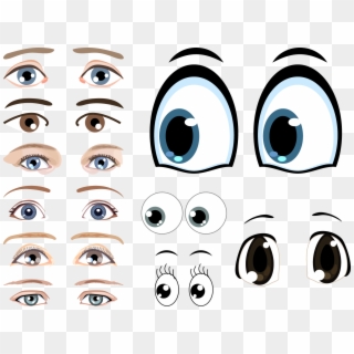 Png Image With Transparent Background - Eyes Vector Clipart
