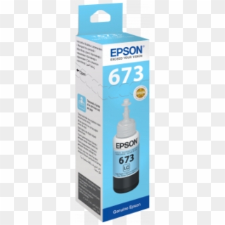 Epson T6735 Ink Bottle - Epson 673 Light Cyan Clipart