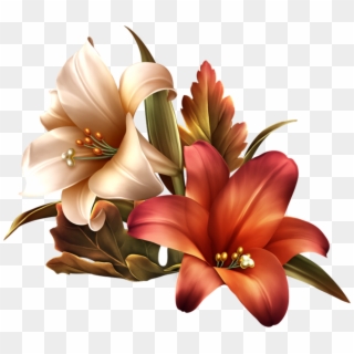Fall Lilies - Painting Clipart