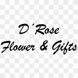 D'rose Flowers & Gifts - Calligraphy Clipart