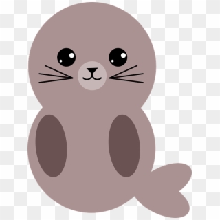 Seal Mammal Animal Nature Wildlife Cute Eyes - Cartoon Clipart