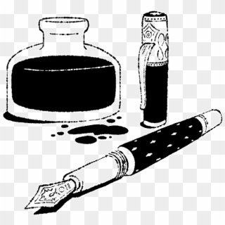 Bottle Drawing Ink - Classic Ink Bottle Drawing Clipart