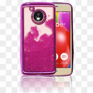 Motorola E4 Mm Electroplated Glitter Case With Stars - Iphone Clipart