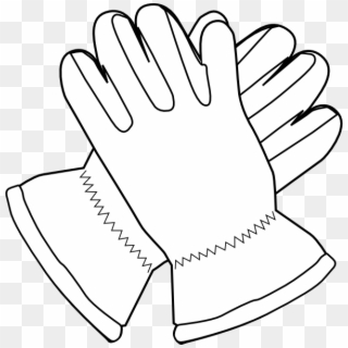 How To Set Use Gloves Outline Svg Vector - Gloves Clip Art - Png Download
