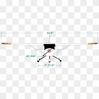 Cessna 152 Front View Clipart