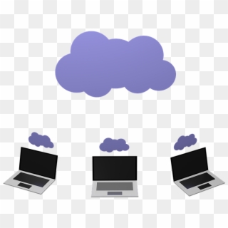 Cloud Computing Lap Tops Sky Internet Technology - Cloud Computing Clipart