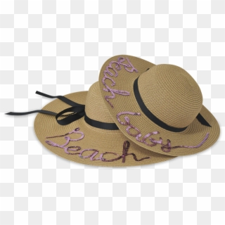 Mother And Daughter Beach Floppy Summer Hat Set - Party Hat Clipart