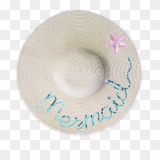 Personalized Baked Signature Floppy Beach Hat - Circle Clipart