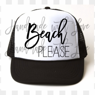 Beach Please Trucker Hat - Baseball Cap Clipart