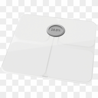 White - Fitbit Aria 2 Scale Clipart