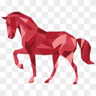 Horse Png Clipart - Horse Made Out Of Shapes Transparent Png